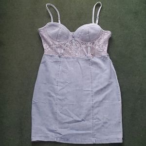 Fashion Nova Denim Mini Dress- Brand New